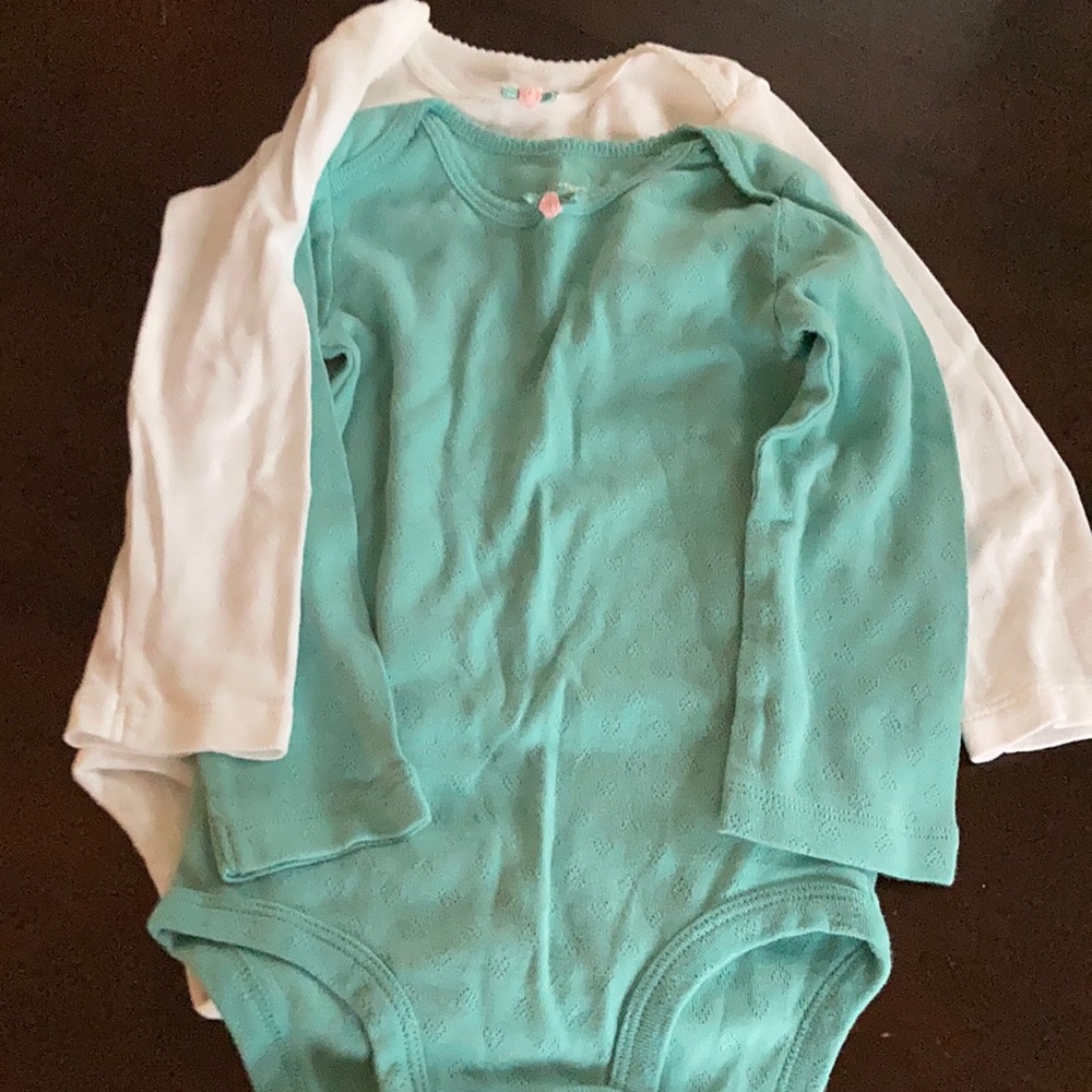 2 Carter’s long sleeve onesies